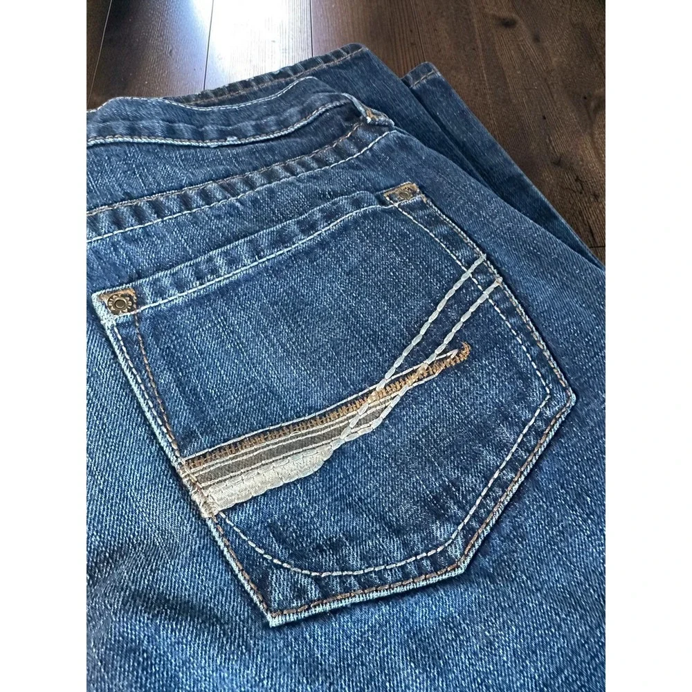 Ariat M5 Low Rise Straight Leg Jeans Mens 30x34 Blue 100% Cotton Western Cowboyr